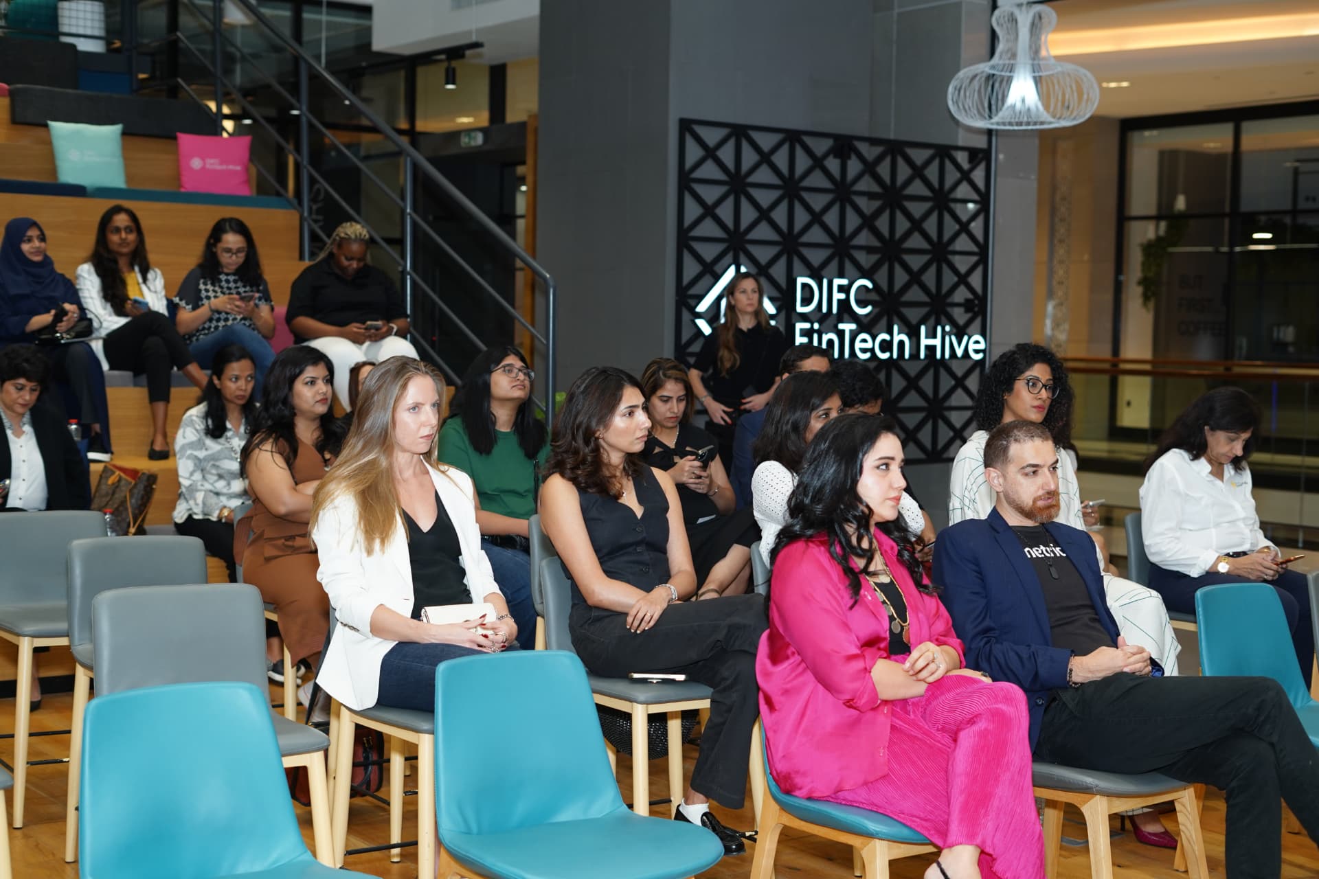 Audience at an Encubay session, DIFC FinTech Hive