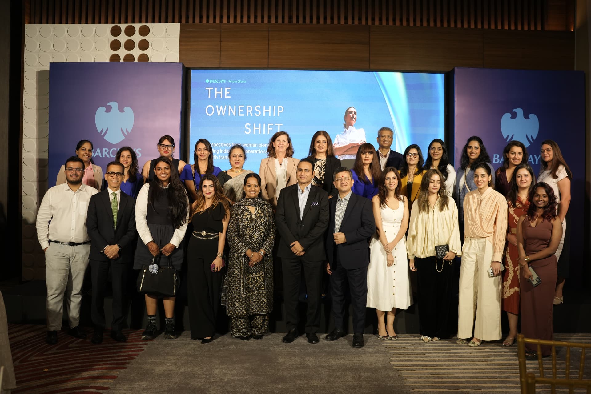 Group photo at The Ownership Shift, Barclays